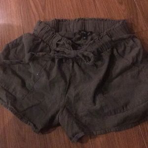 Green baggy shorts